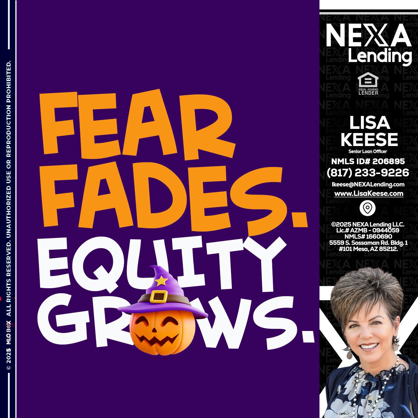 FEAR FADES - Lisa Keese -Branch Manager