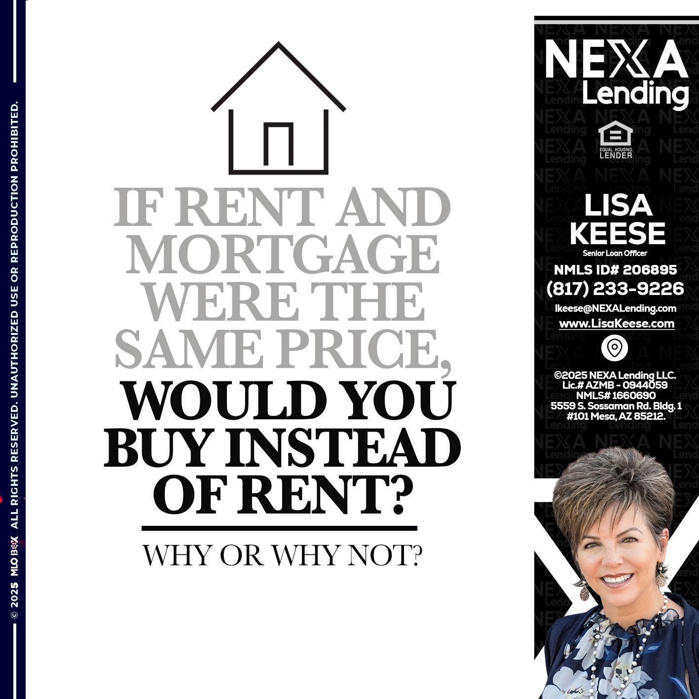 IF RENT - Lisa Keese -Branch Manager