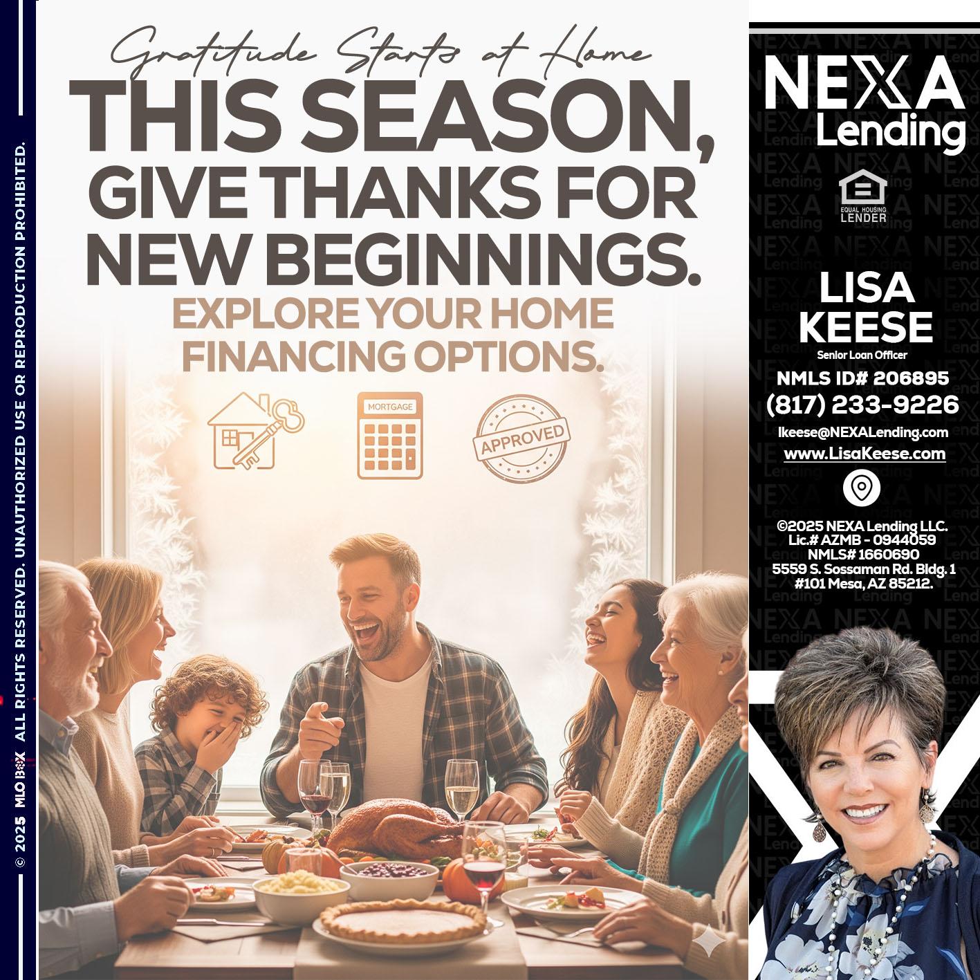 THIS SEASON - Lisa Keese -Branch Manager